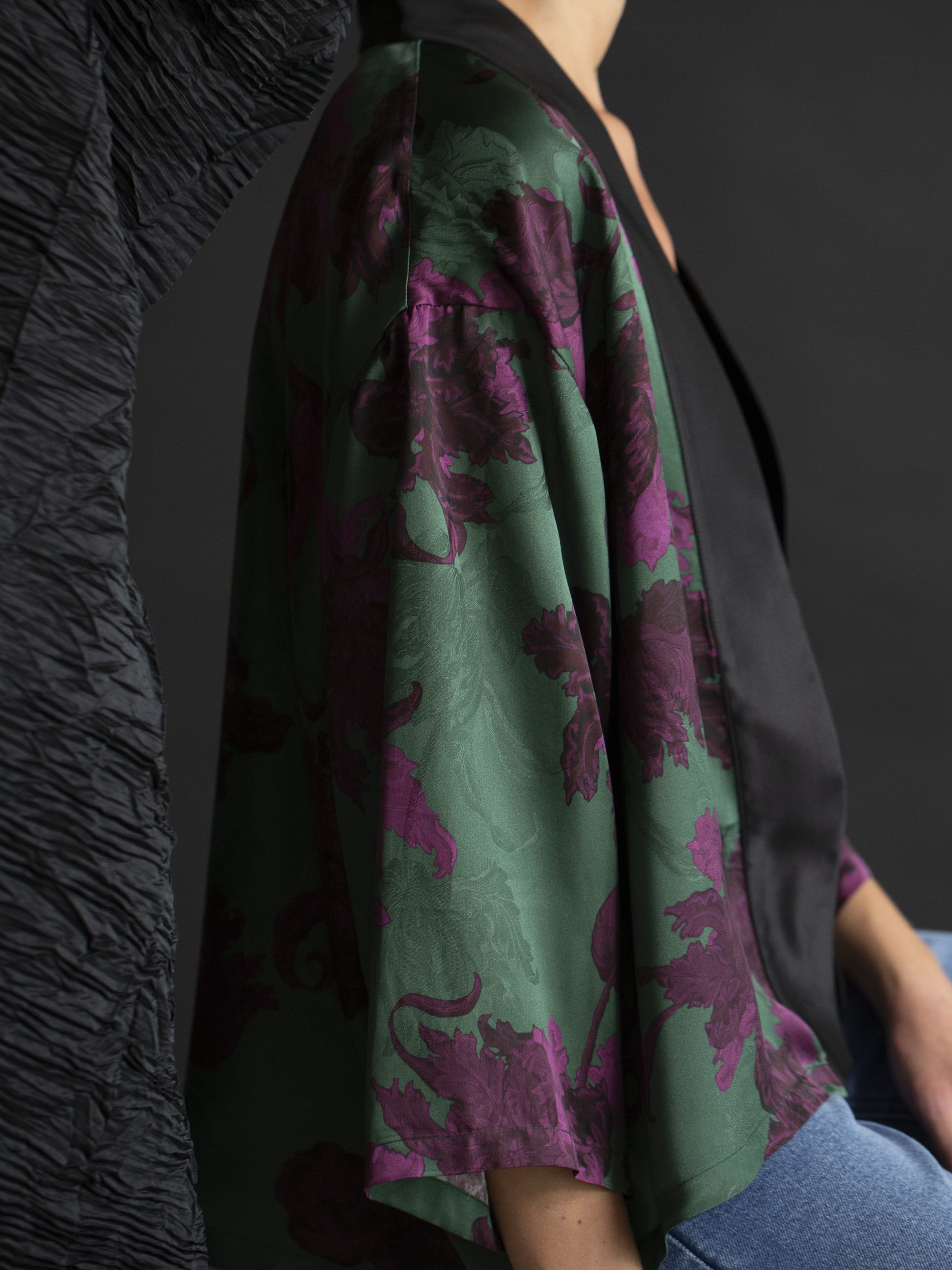 Afrodite – Kimono Corto Green Plum