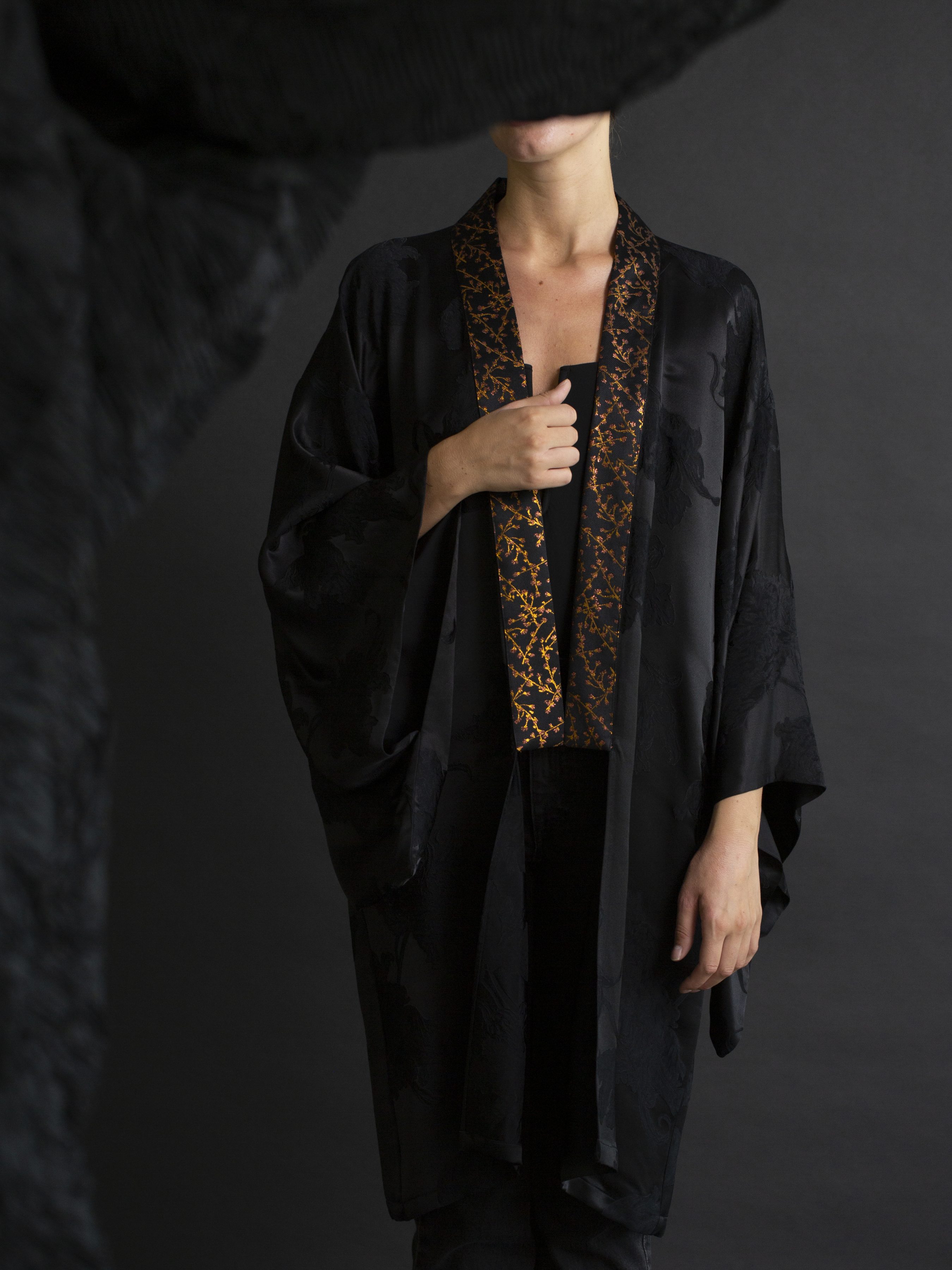 Era – Kimono classico Nero