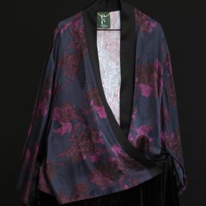 Afrodite - Kimono Corto Navy Burgundy