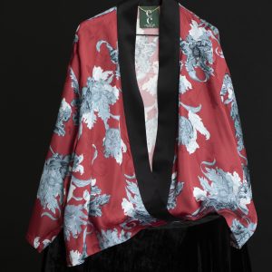 Afrodite - Kimono Corto Cherry Turquoise